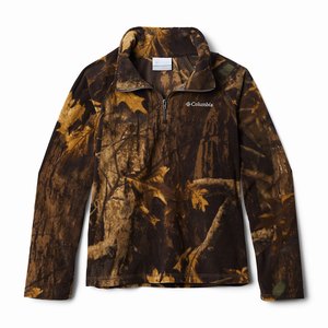 Columbia Glacial™ III Skinna Printed Half Zip Pojkar Olivgröna/Camo (MNZLH6791)